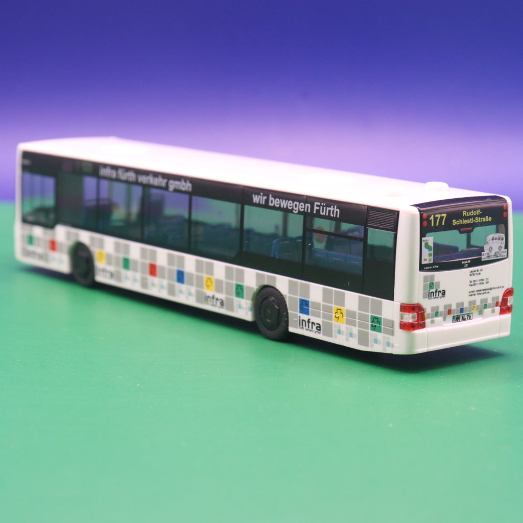 MAN Lions City - Infra Fürth - Linie 177 Rudolf Schiestl Str - Modellbus Rietze 66217