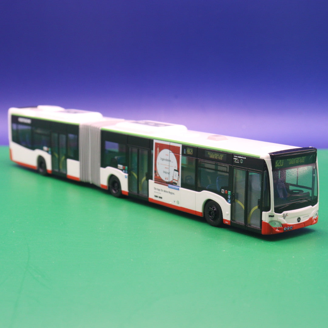 Mercedes Benz Citaro C2 G - Vestische Herten - Linie SB20 Recklinghausen Hbf ü RE Süd - Modellbus Rietze 73612