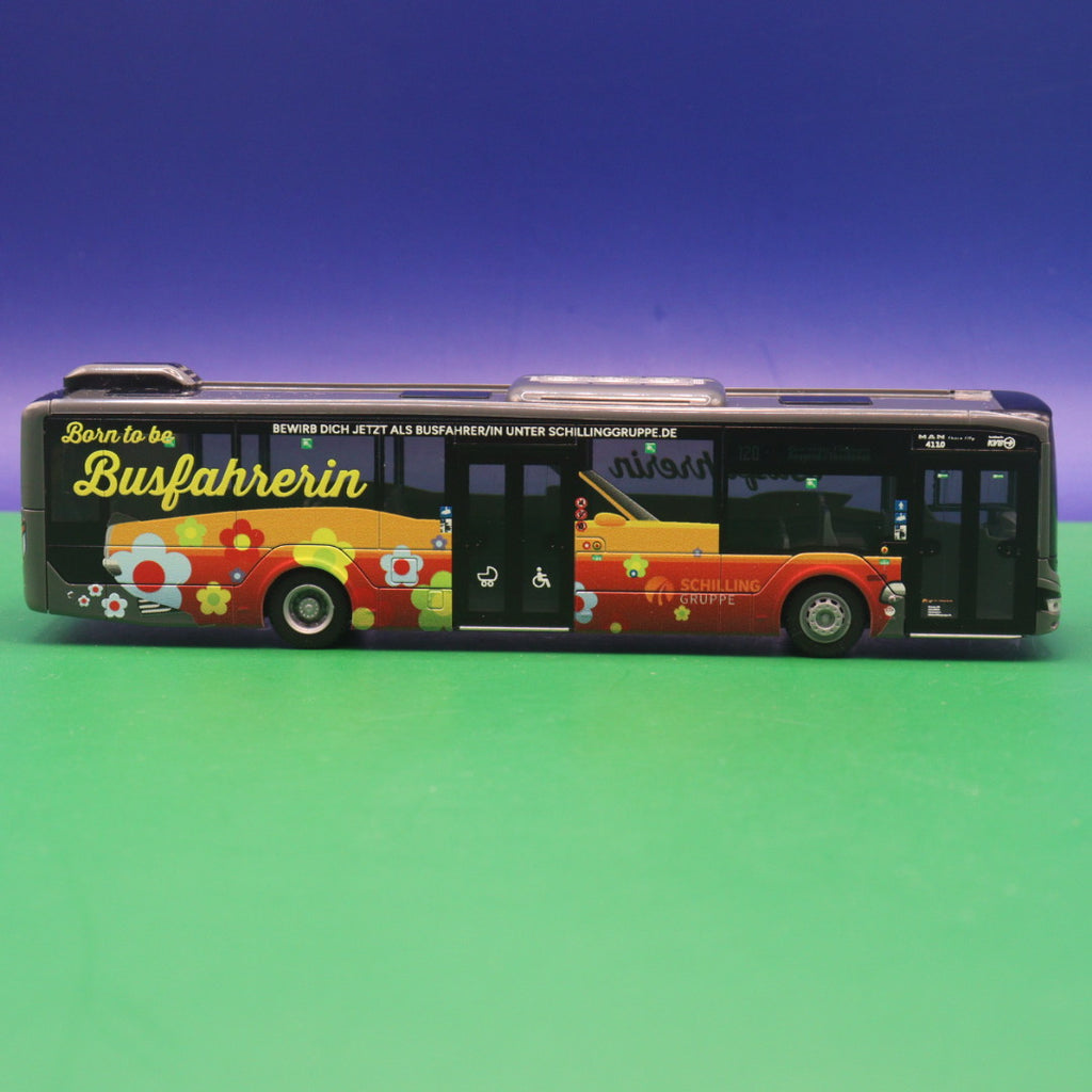 MAN New Lions City 12 - Omnibusverkehr Schilling Köln - Born to be Busfahrerin - Linie 120 Chorweiler /Fühlingen - Modellbus Rietze 75423