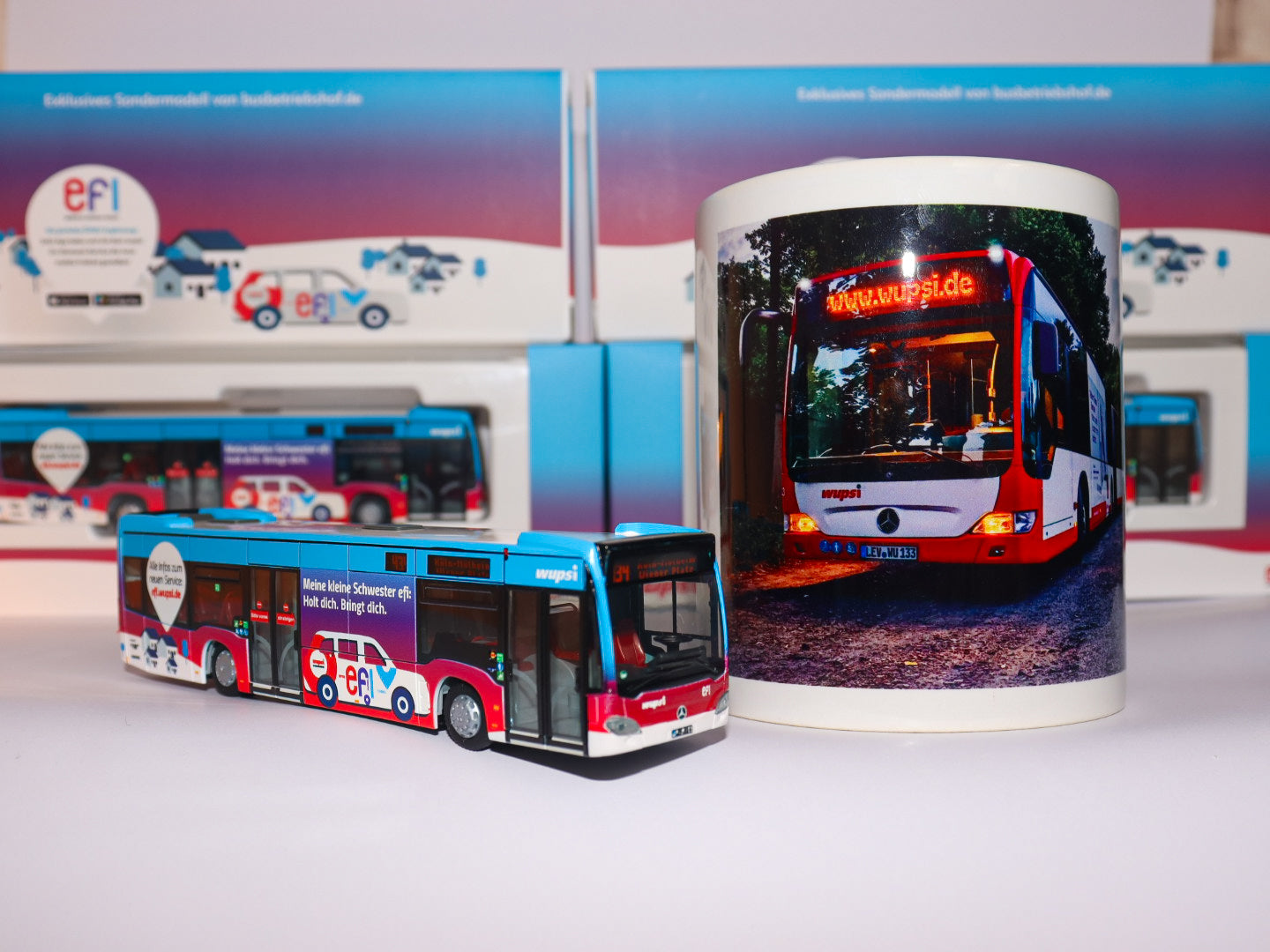 Wupsi Leverkusen Kombi Sonderangebot Citaro C2 efi Modellbus + Citaro Facelift Tasse