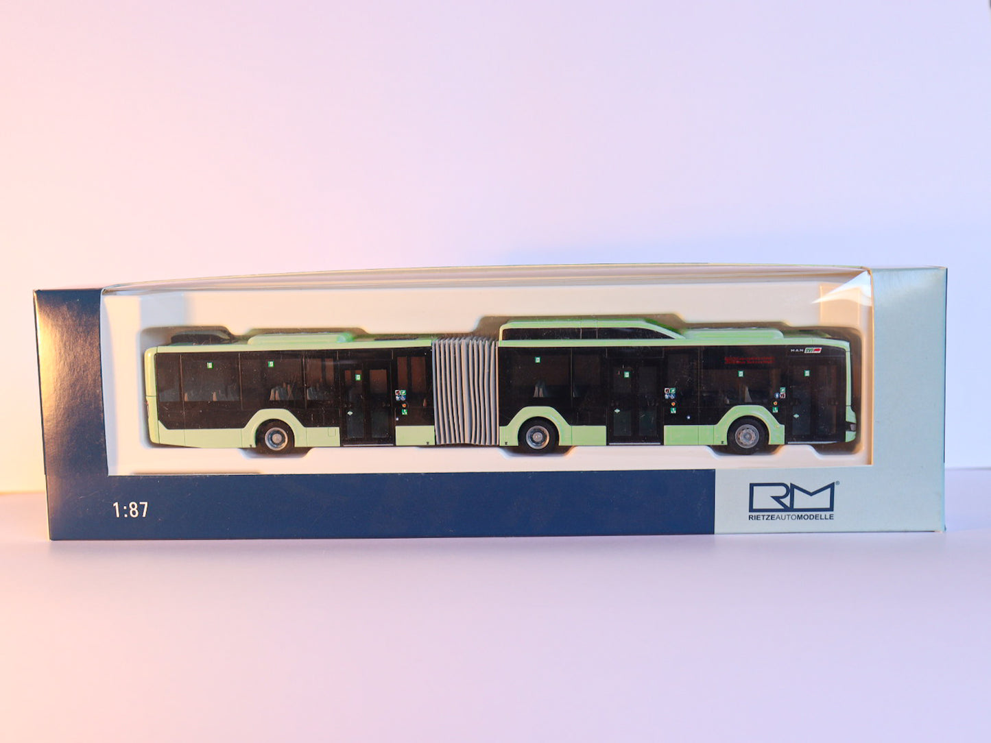 MAN Lion s City 18 G, hellgrün, SVF Frankfurt/Oder Modellbus Rietze 75833