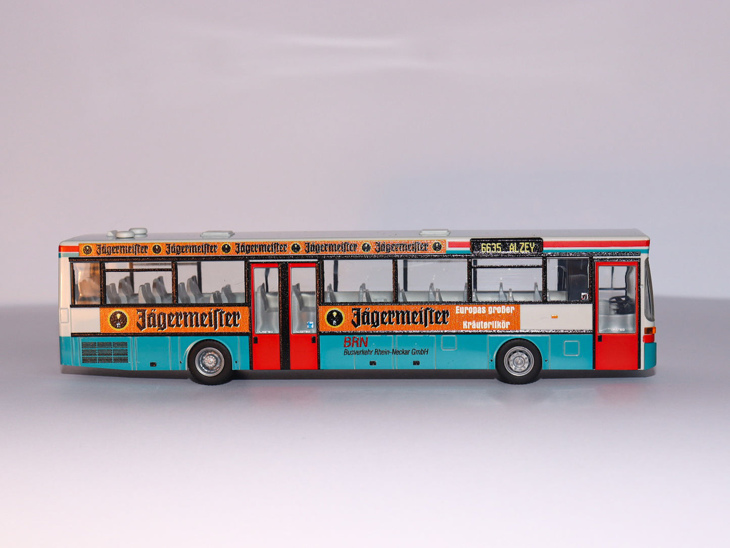 Rietze Mercedes O 407, BRN - Jägermeister Modellbus