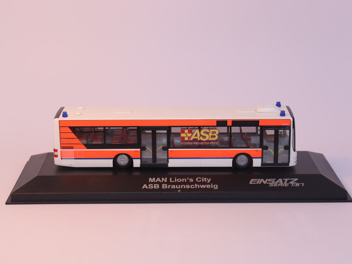 MAN Lion s City 12 ASB Braunschweig rescue bus model bus Rietze 72745