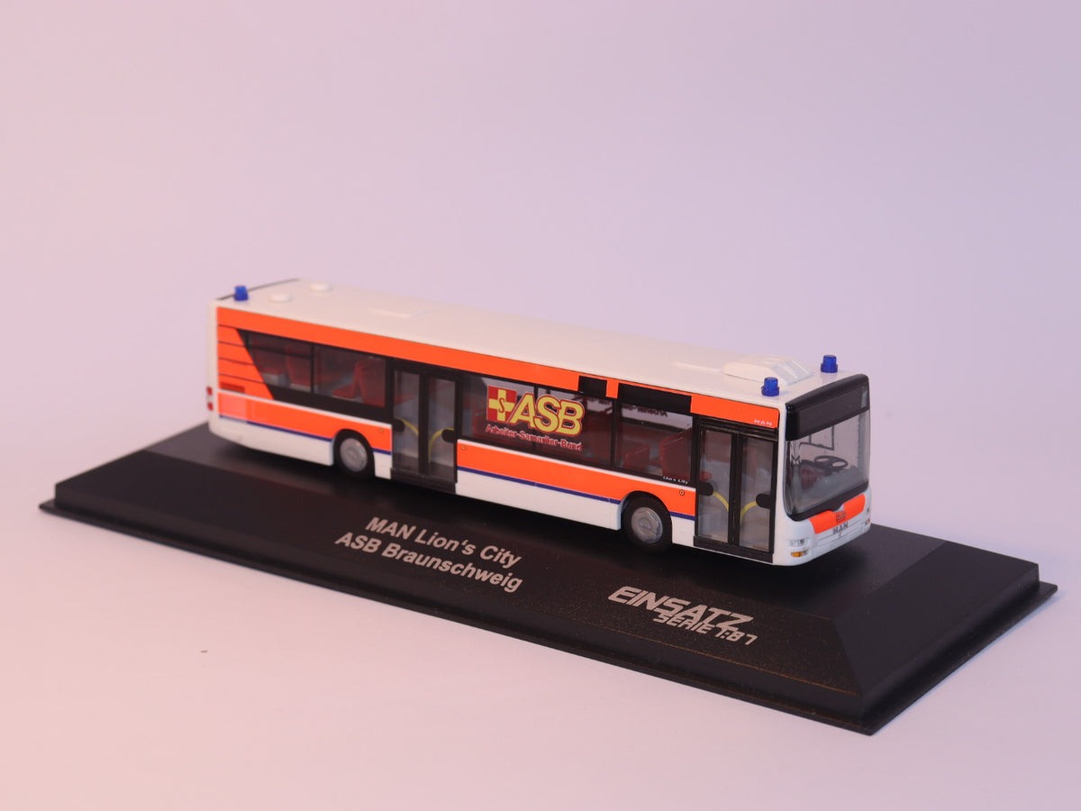 MAN Lion s City 12 ASB Braunschweig rescue bus model bus Rietze 72745