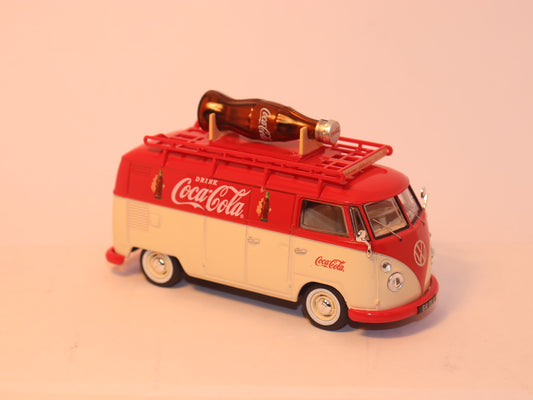 VW T1 Kastenwagen, RHD, Coca Cola mit Dachträger 1:43 Modellbus