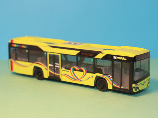 Solaris Urbino 12, LIEmobil - Regenbogen 2019 Modellbus Rietze 77213