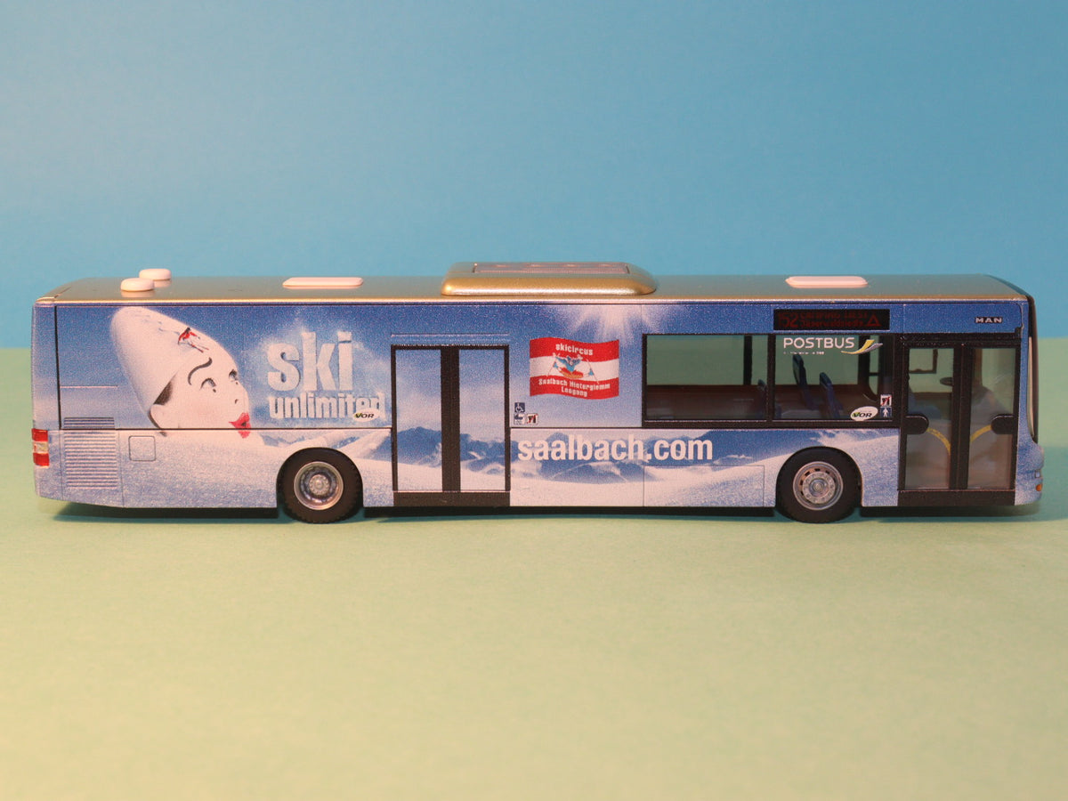 MAN Lions City Postbus Saalbach model bus Rietze 72725