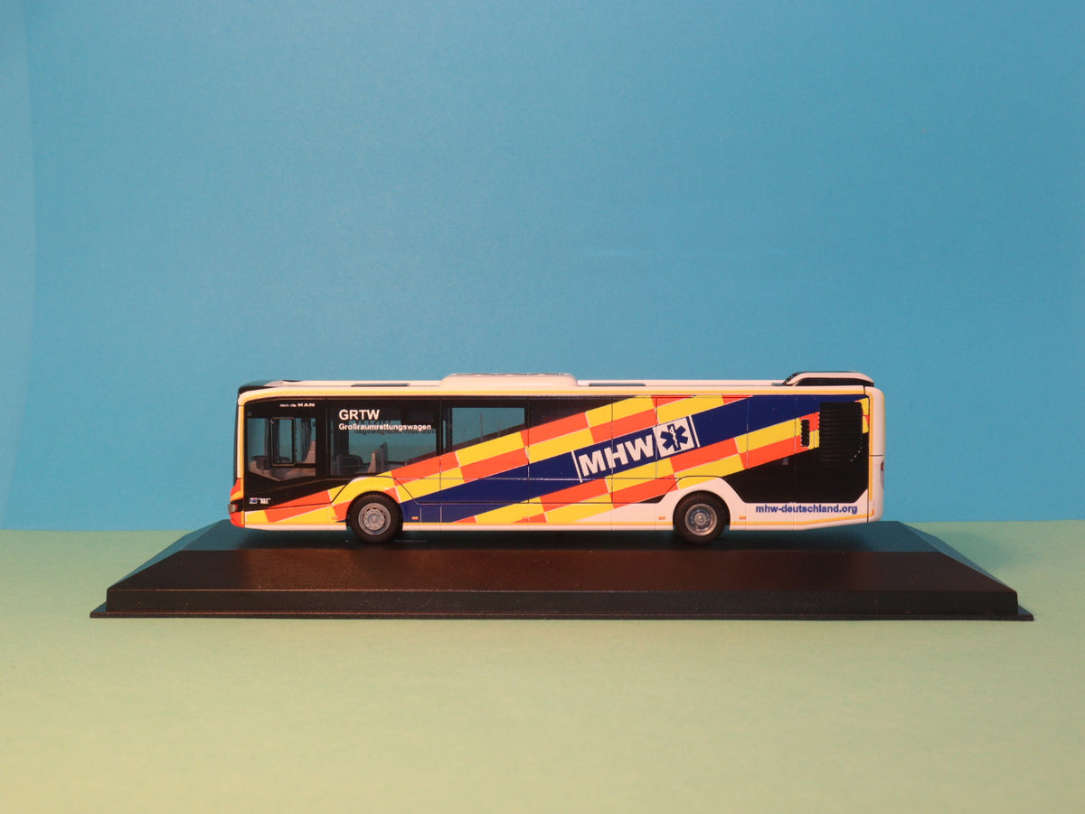 MAN Lion s City 12, GRTW MKT ambulance Munich, 2018 model bus Rietze 75387