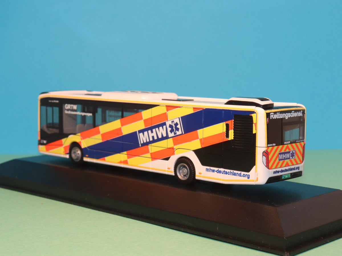 MAN Lion s City 12, GRTW MKT ambulance Munich, 2018 model bus Rietze 75387