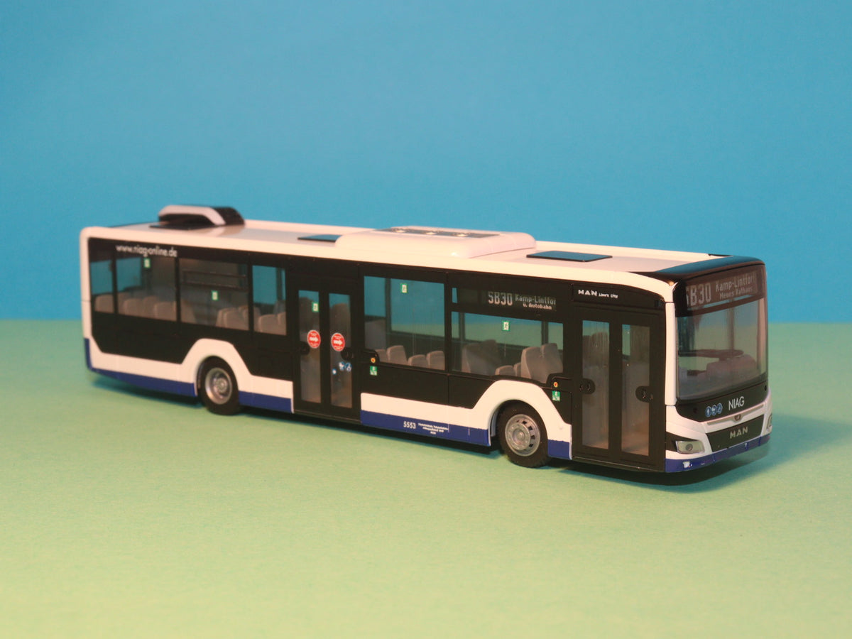 MAN Lion s City 12, Niag - Moers, 2017 model bus Rietze 75375