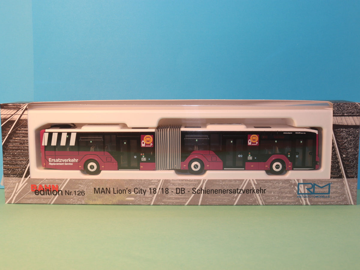 MAN Lion s City 18, DB SEV - 
Schienenersatzverkehr Modellbus Rietze 75855