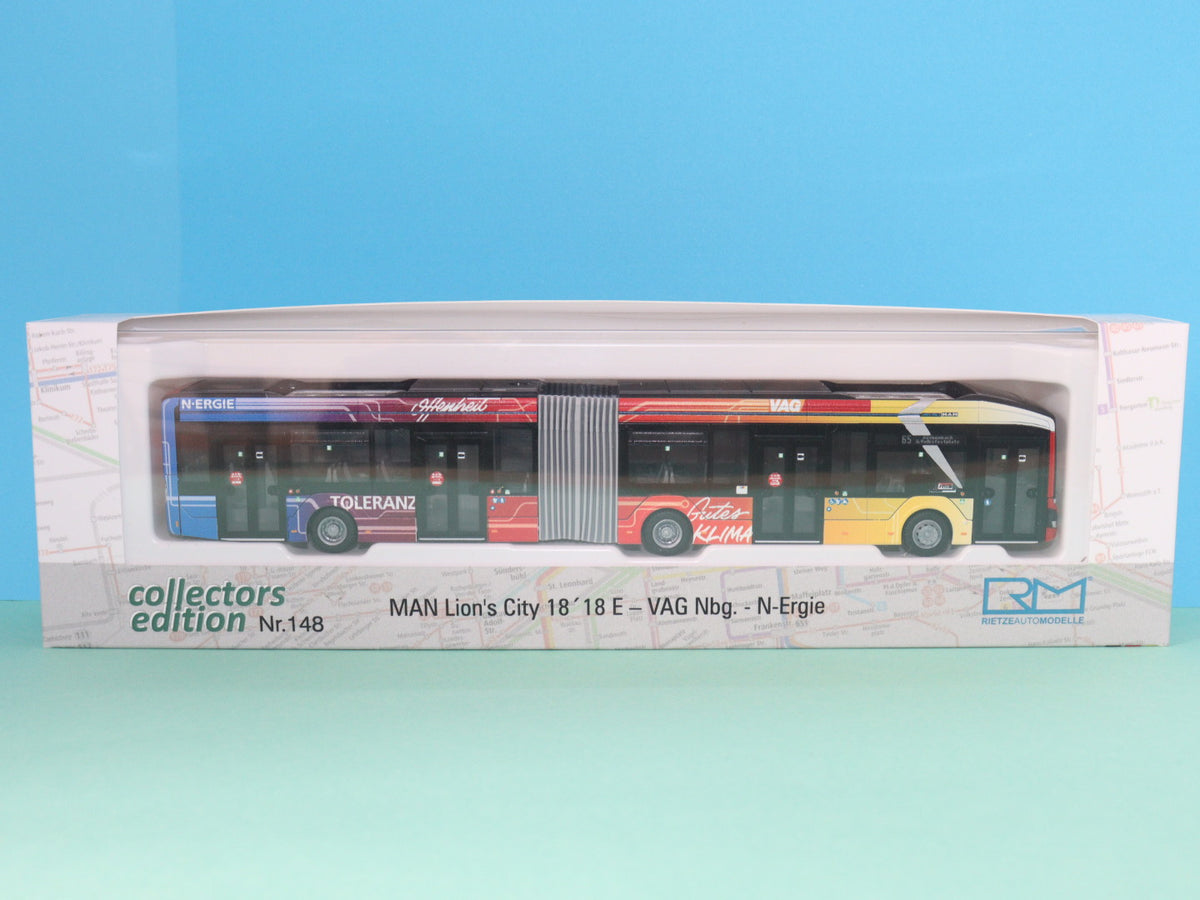 MAN Lion s City 18 E, VAG Nürnberg -N-Ergie Modellbus Rietze 76511