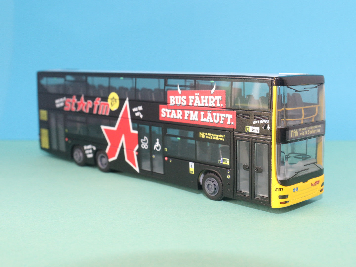 MAN Lion s City DL07, BVG Berlin Star FM Modellbus Rietze 67699