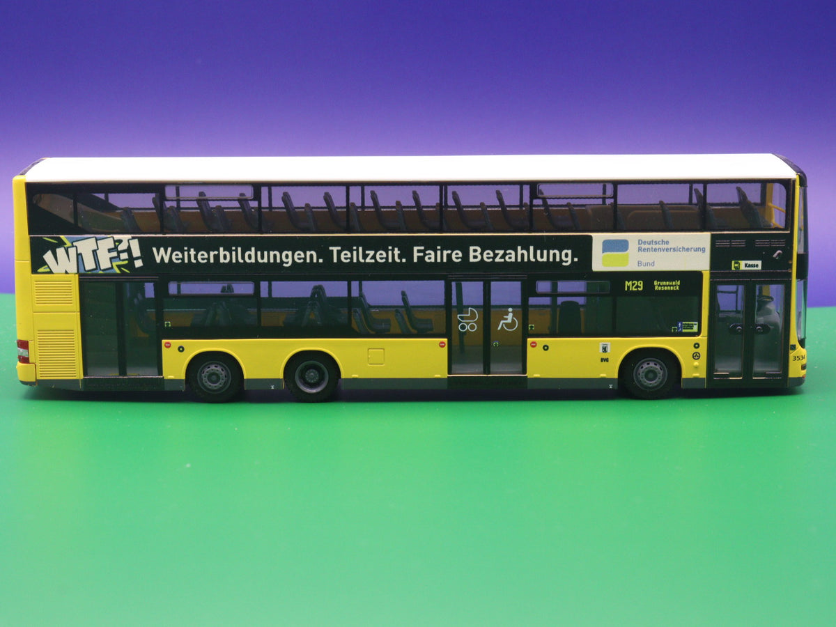 MAN Lions City DL07 - BVG Berlin - Deutsche Rentenversicherung Modellbus Rietze 67795