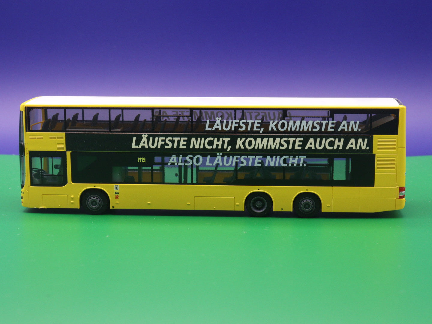 MAN Lions City DL07 - BVG Berlin - Läufste, kommste an - Modellbus Rietze 67799