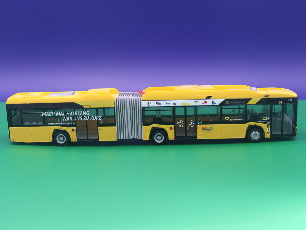 Solaris Urbino 18 electric - BVG Berlin - Mach mal Halblang - Modellbus Rietze 76706