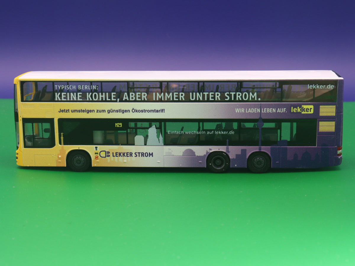 MAN Lion s City DL07 - BVG Berlin - Lekker Energie - Modellbus Rietze 67794