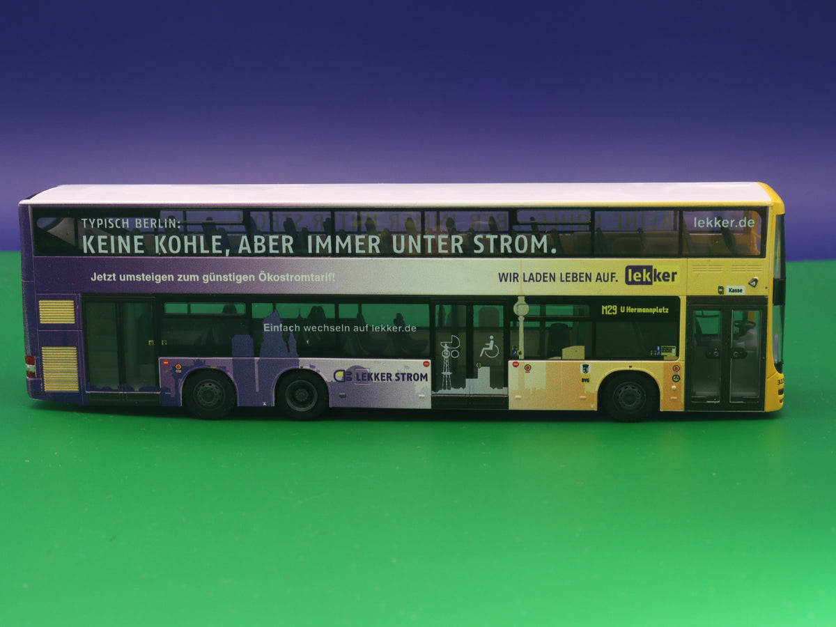 MAN Lion s City DL07 - BVG Berlin - Lekker Energie - Modellbus Rietze 67794