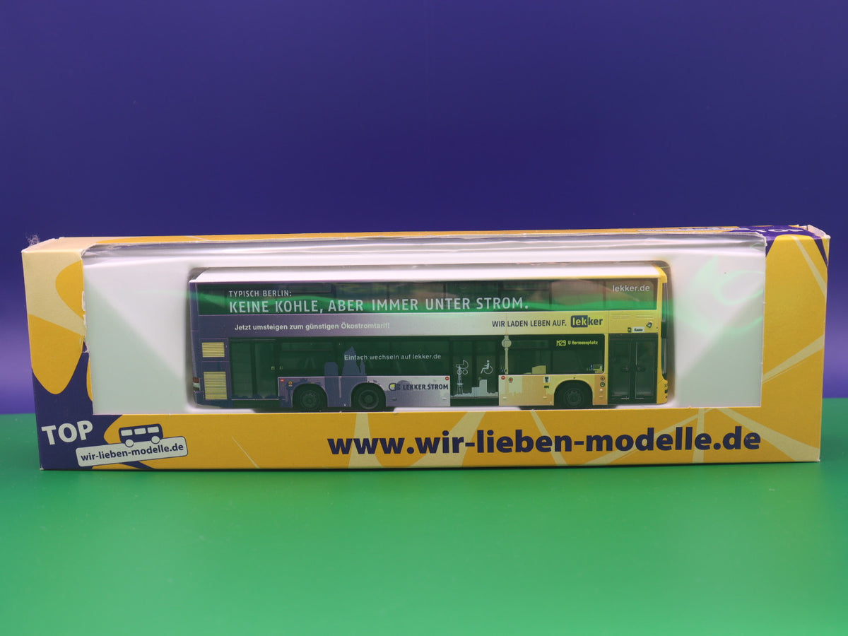 MAN Lion s City DL07 - BVG Berlin - Lekker Energie - Modellbus Rietze 67794