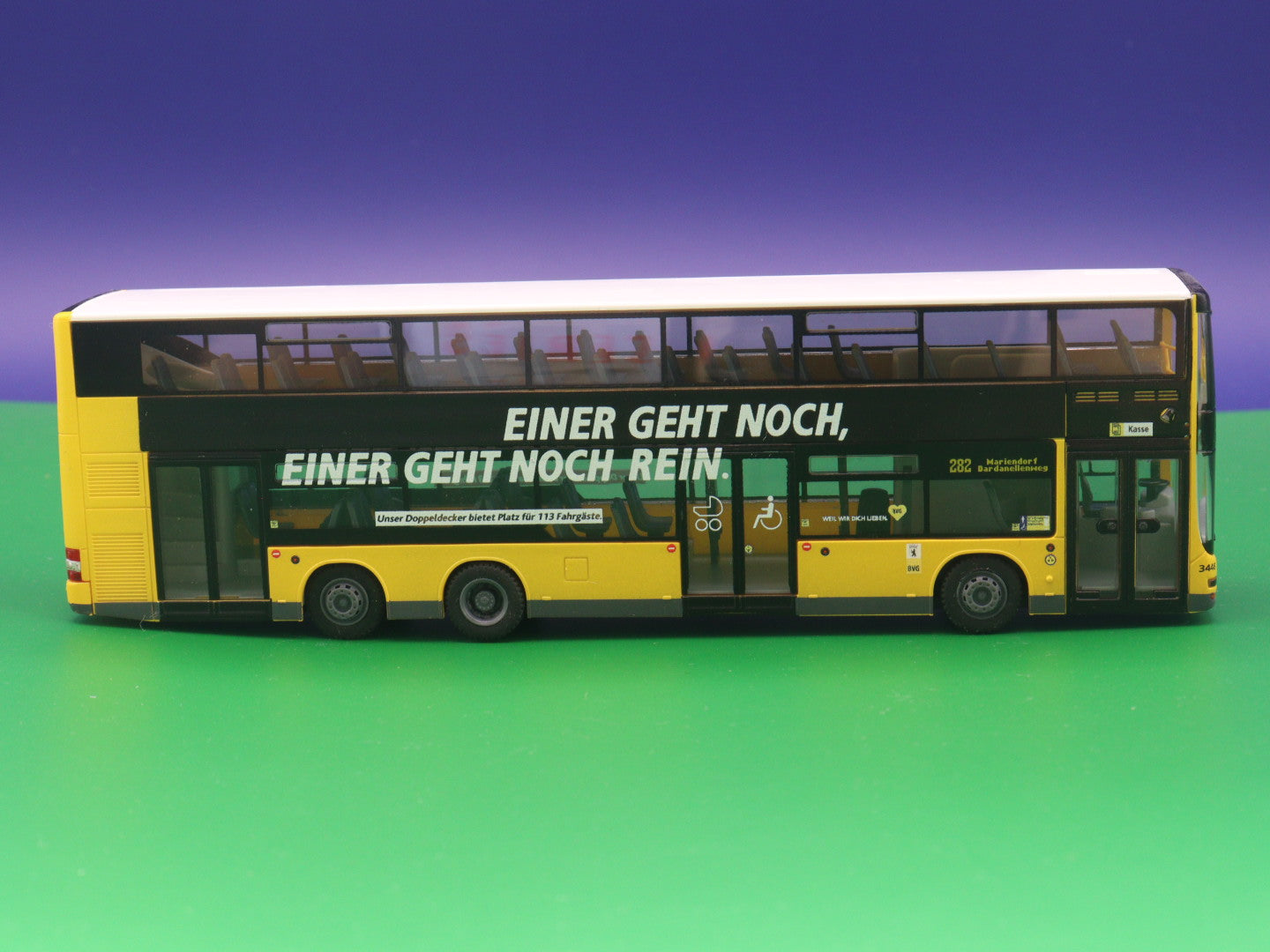 MAN Lions City DL07 - BVG Berlin - Einer geht noch, Einer geht noch rein - Wagen 3448 Modellbus Rietze