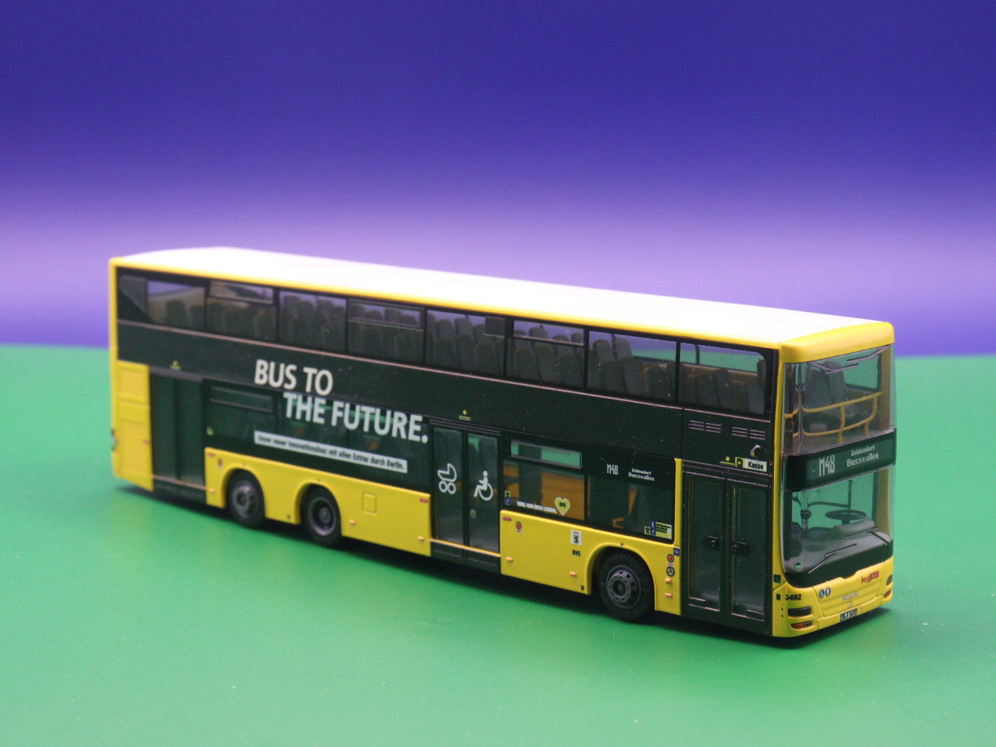 MAN Lions City DL07 - BVG Berlin - Bus to the Future Modellbus Rietze (Ohne Originalverpackung)