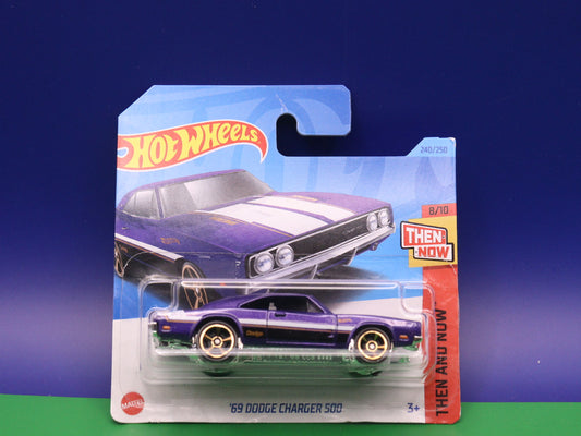 Hot Wheels - 69 Dodge Charger 500 - Than and now - Modellauto Mattel