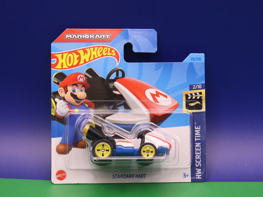 Hot Wheels - Mario Kart Standard Cart - HW Screen Time - Modellauto Mattel