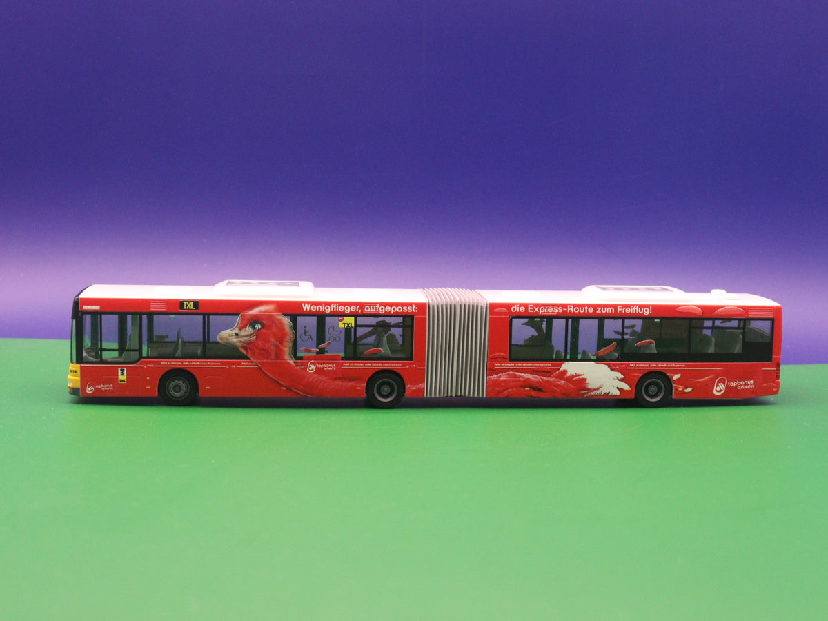 BVG Berlin MAN NG 313 Sondermodell Airberlin Linie TXL S+U Alexanderplatz - Modellbus Rietze 65292-3