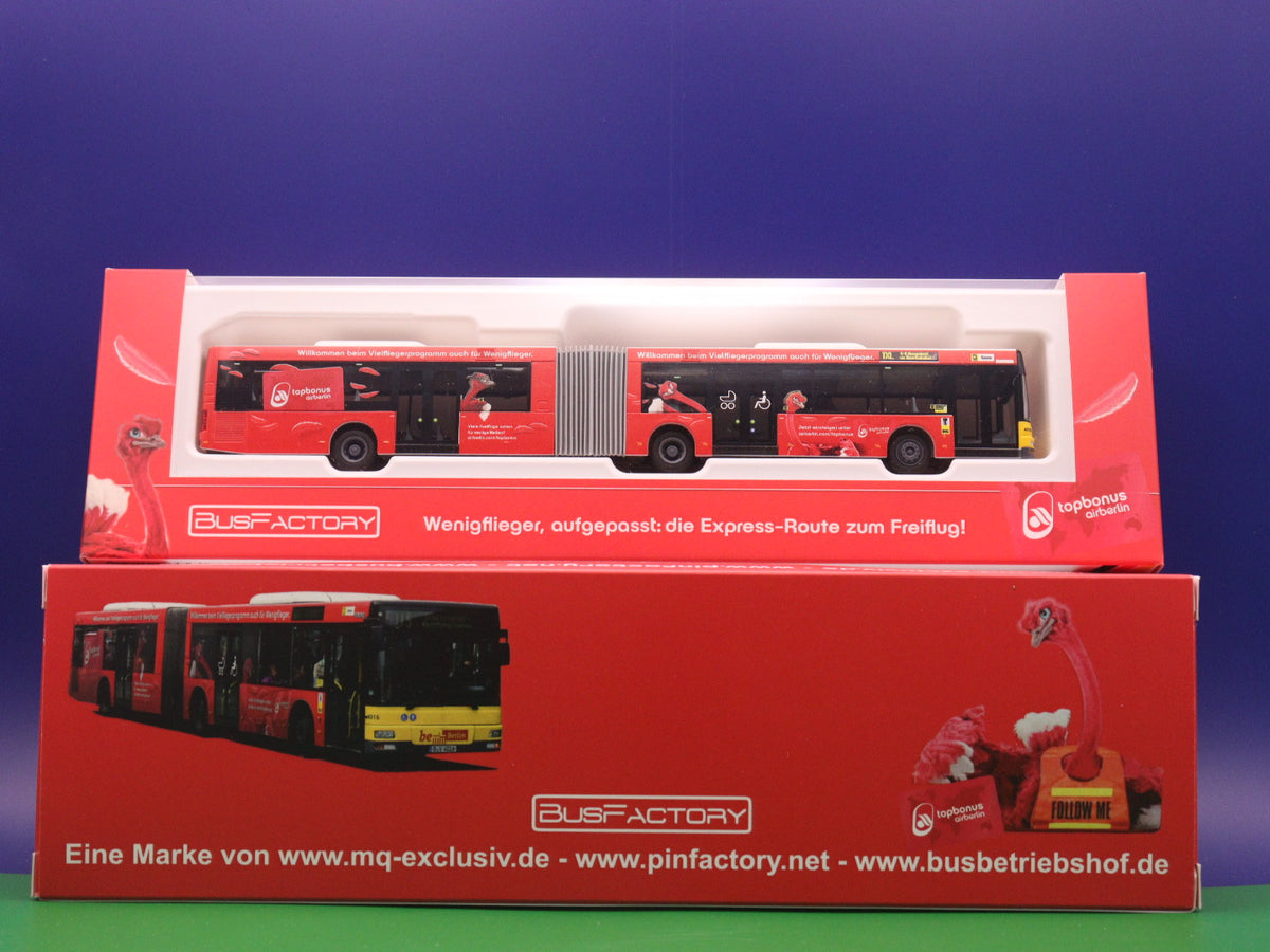 BVG Berlin MAN NG 313 Sondermodell Airberlin Linie TXL S+U Alexanderplatz - Modellbus Rietze 65292-3