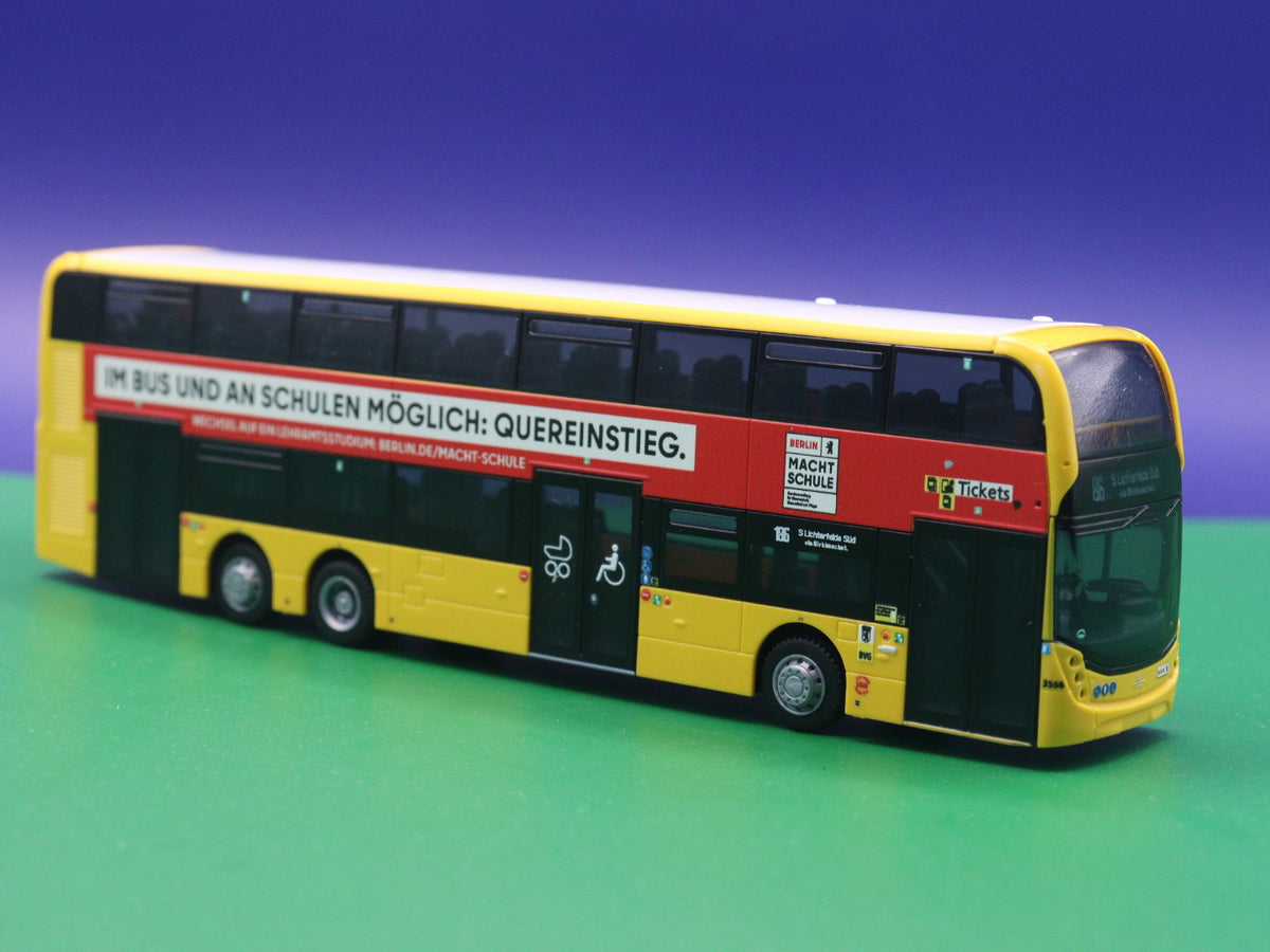 Alexander De Enviro 500 - BVG Berliner Verkehrsbetrieb - Berlin macht Schule - Modellbus Rietze 78021