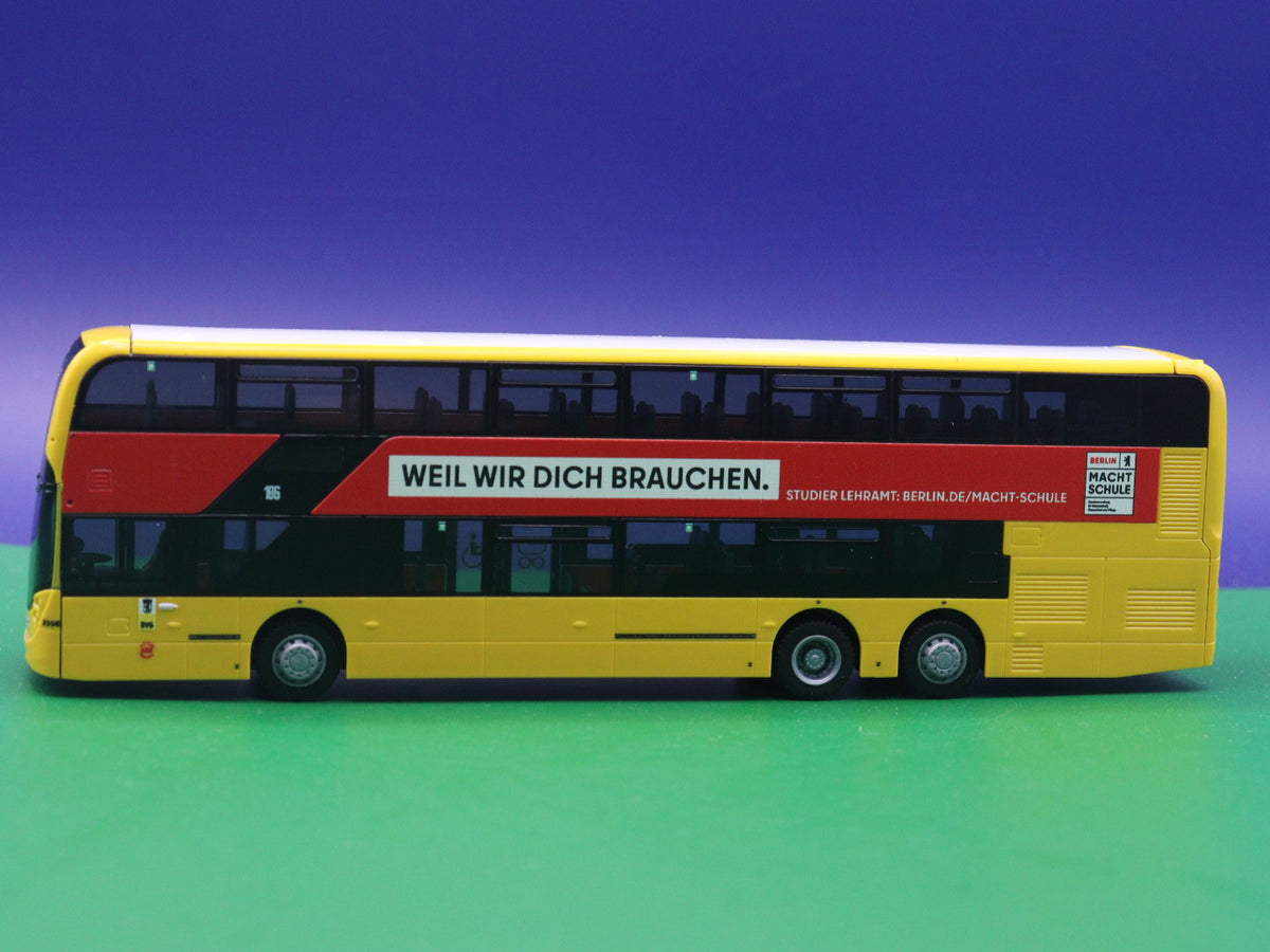 Alexander De Enviro 500 - BVG Berliner Verkehrsbetrieb - Berlin macht Schule - Modellbus Rietze 78021