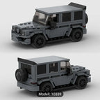 Geländewagen Klemmbaustein | Inspiriert von Mercedes G Klasse | Modellauto Spielzeug