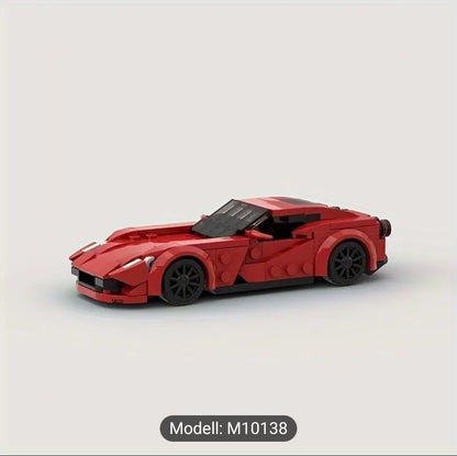 Supersportwagen Klemmbaustein | Inspiriert von Ferrari | Modellauto Spielzeug