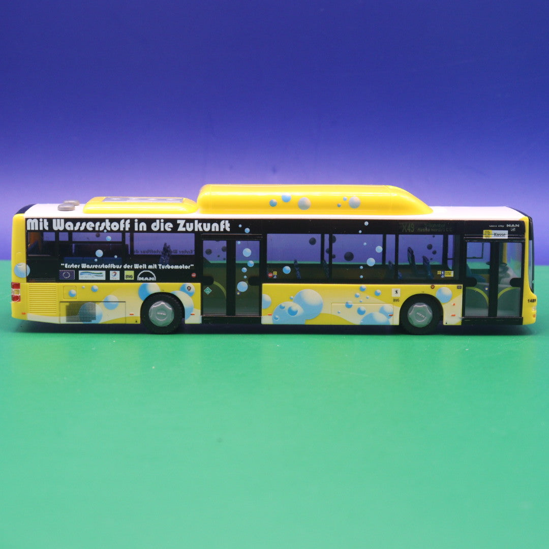 MAN Lions City Wasserstoff - BVG Berlin - Linie X49 S Bahnhof Messe Nord - Modellbus Rietze 66268