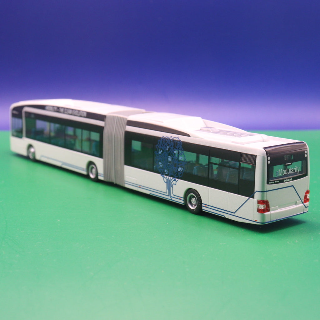 MAN Lions City GL E Bus - eModularity weiß - MAN Truck & Bus AG Sondermodell - Modellbus Rietze