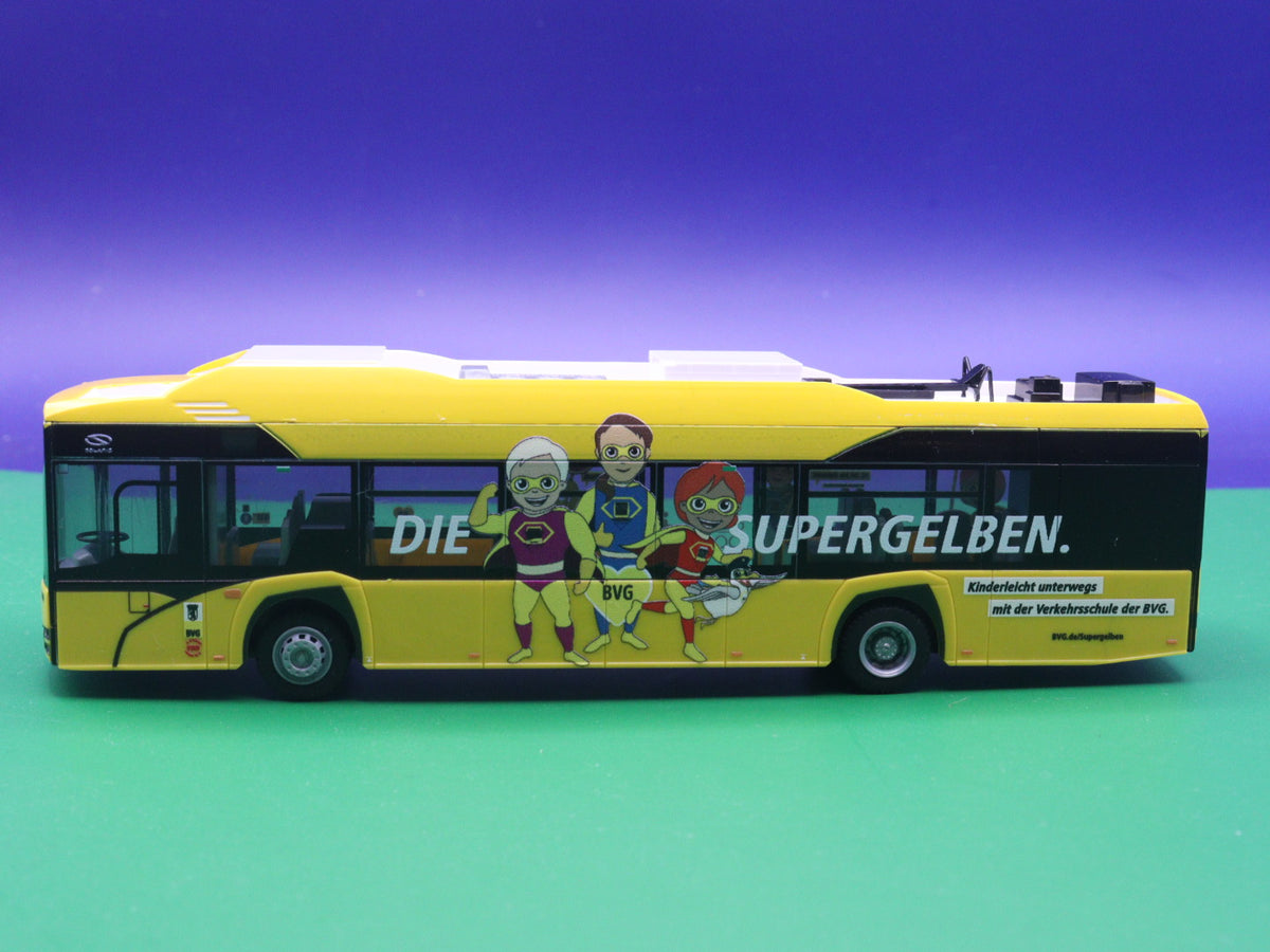 Solaris Urbino 12 electric - BVG Berlin - Verkehrserziehung Modellbus Rietze 73055