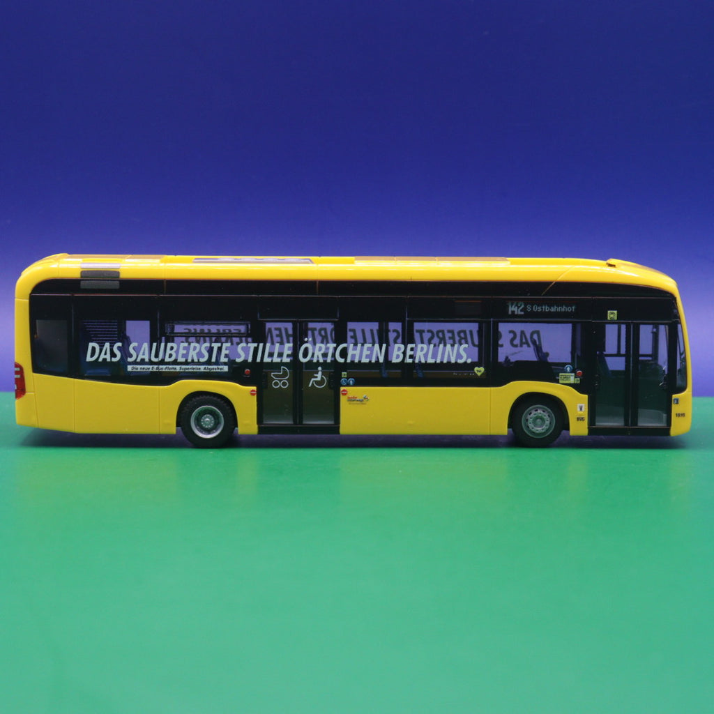 Mercedes Benz eCitaro 12 - BVG Berlin - Das sauberste Stille örtchen Berlins - Linie 142 S Ostbahnhof - Modellbus Rietze 75508