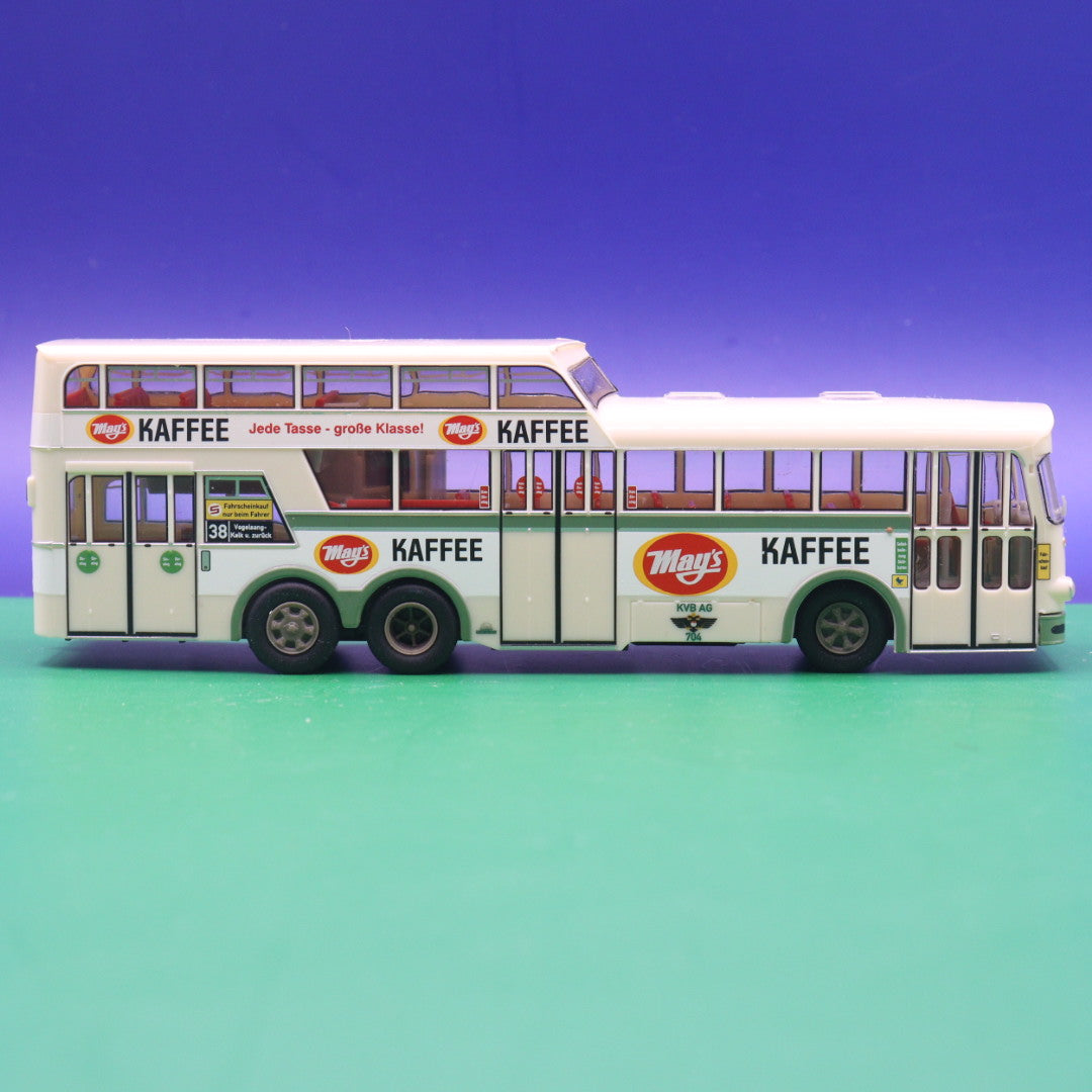 Büssing - KVG AG Köln - Mays Kafee - (OHNE OVP) - Modellbus VK Modelle