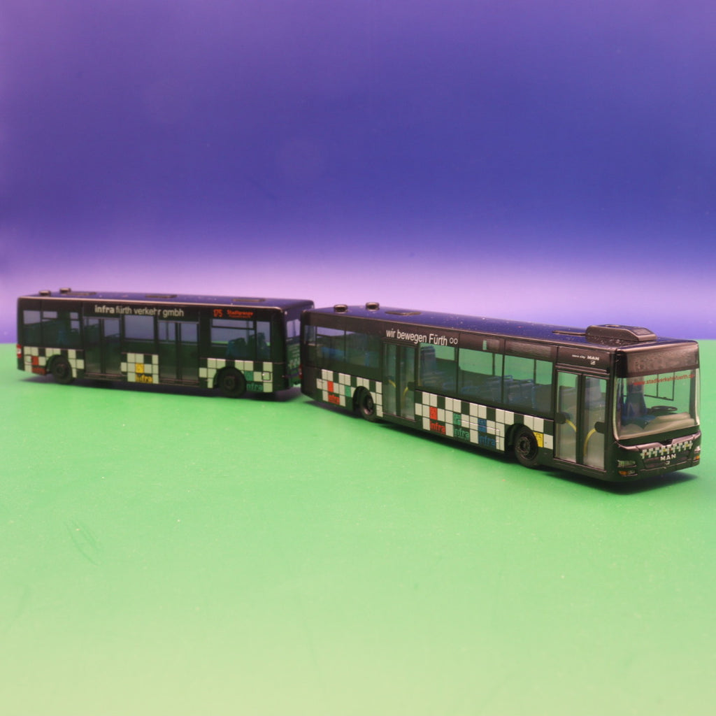 MAN Lions Göppel (mit Anhängerwagen) - Infra Fürth - Modellbus Rietze 66004