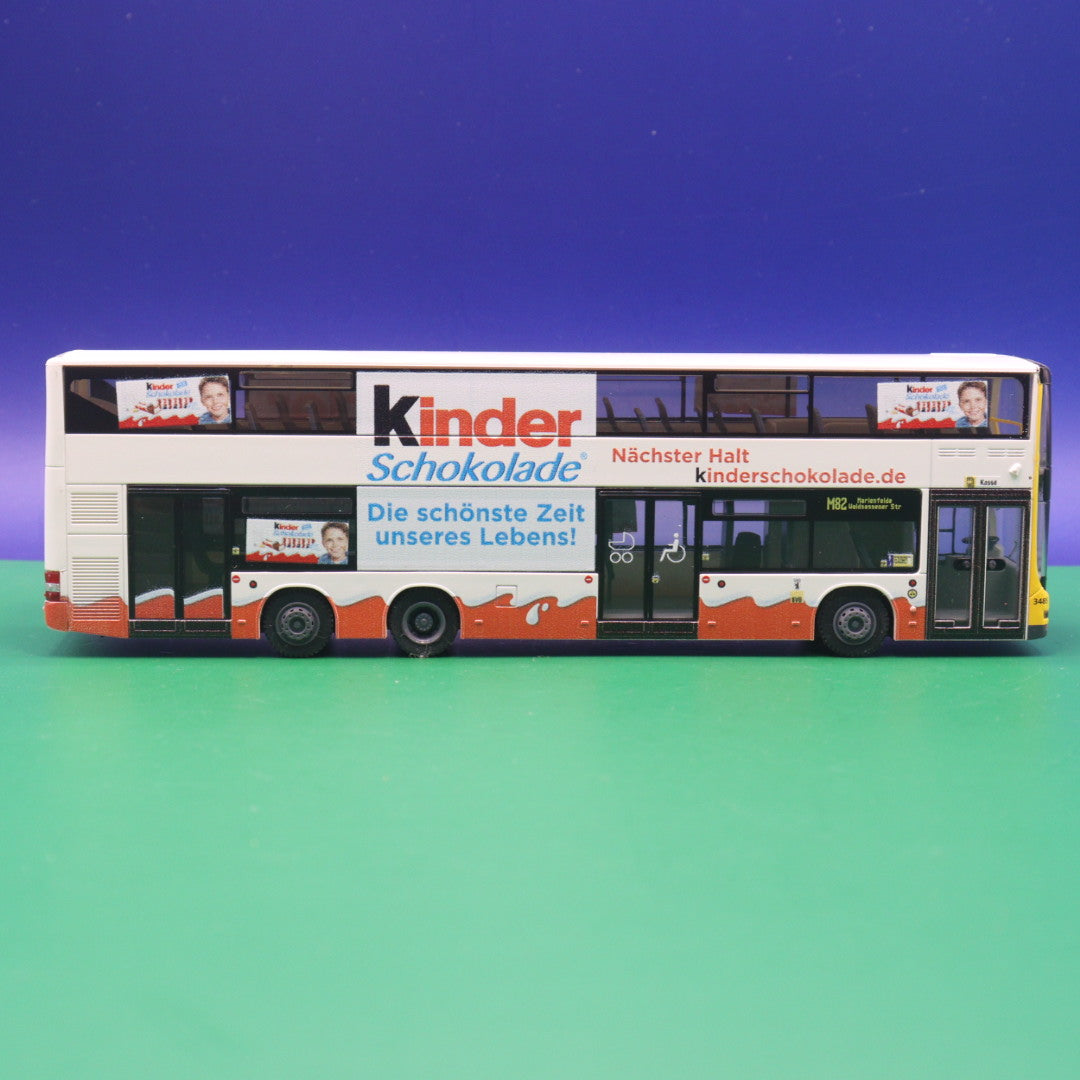 MAN Lions City DL - BVG Berlin - Kinder Schokolade - Linie M82 Marienfelde Waldsassener Str - Modellbus Rietze 67778