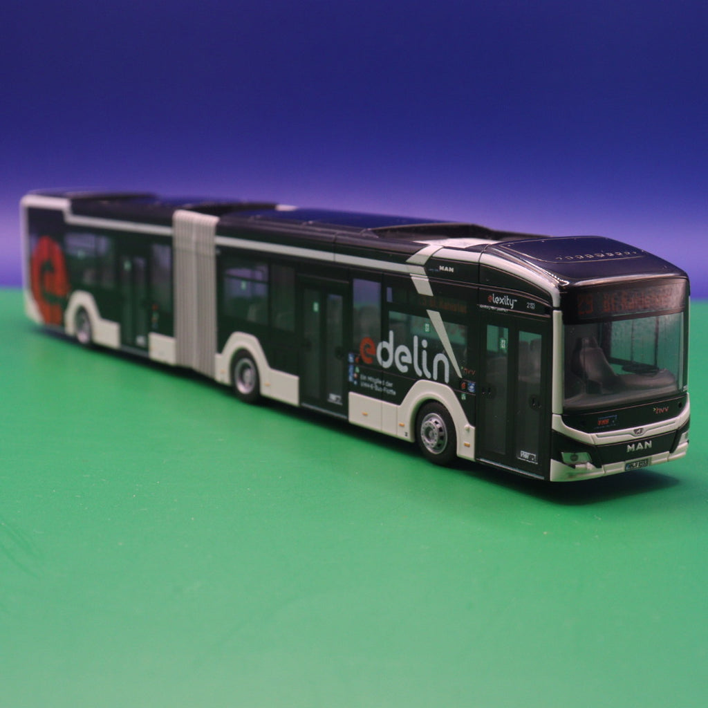 MAN Lions City 18 E - VHH Hamburg - Elexity edelin - Linie 29 Bf Rahlstedt - Modellbus Rietze 76504