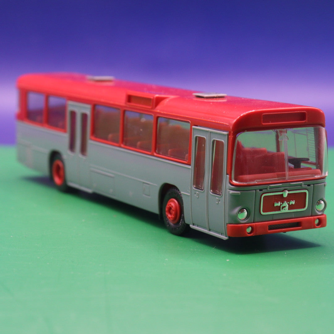 MAN SÜ 240 - Grau Rot - Modellbus - Modellbus Herpa OHNE OVP OHNE ZURÜSTEILE