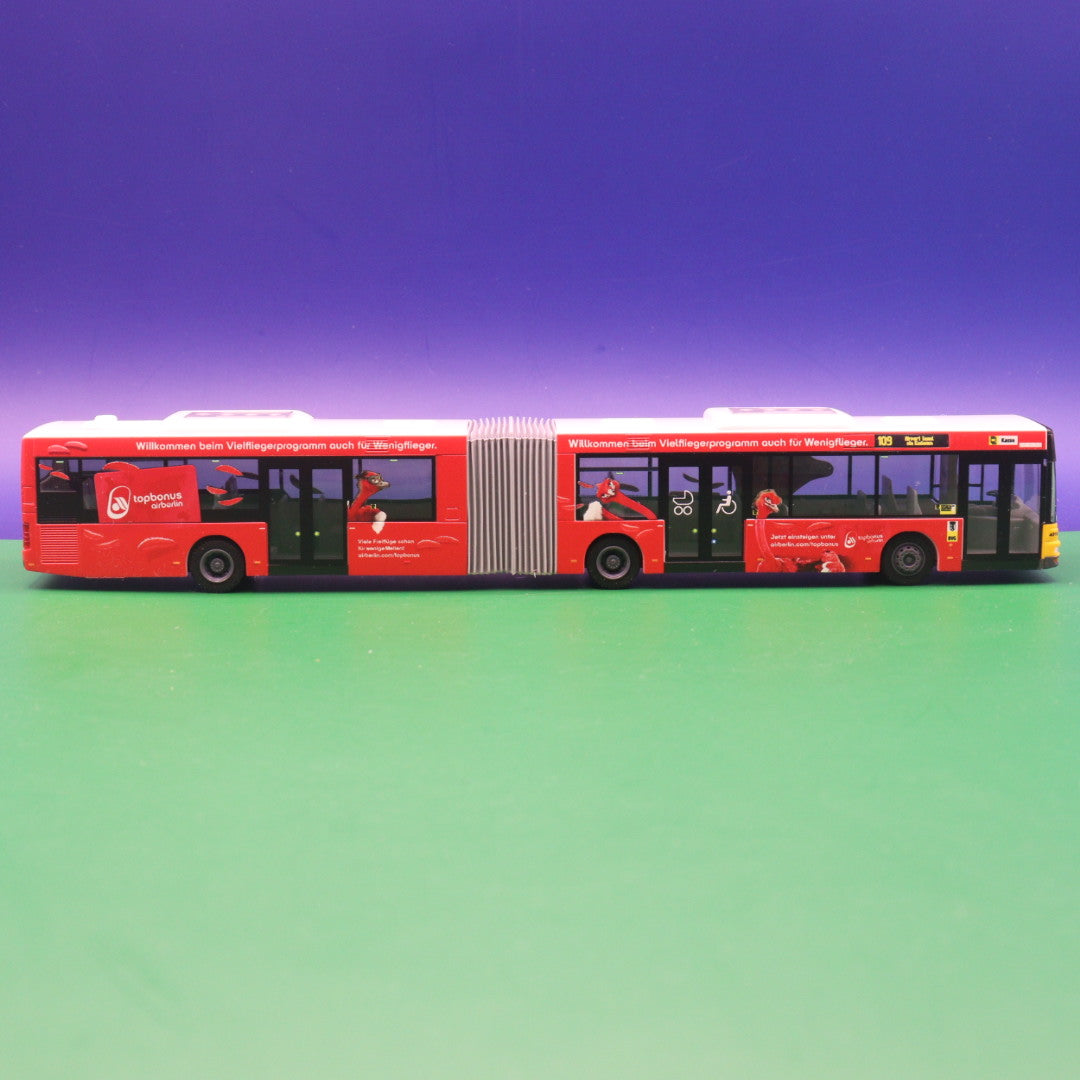 BVG Berlin MAN NG 313 Sondermodell Airberlin - Linie 109 Airport Tegel via Kudamm - Modellbus Rietze 65292-1