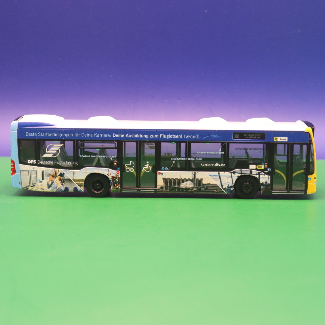 Mercedes Benz Citaro C2 - Hartmann Reisen Berlin - DFS Deutsche Flugsicherung - Linie 386 Birkbuschstr. via Klinikum - Modellbus Rietze 73522
