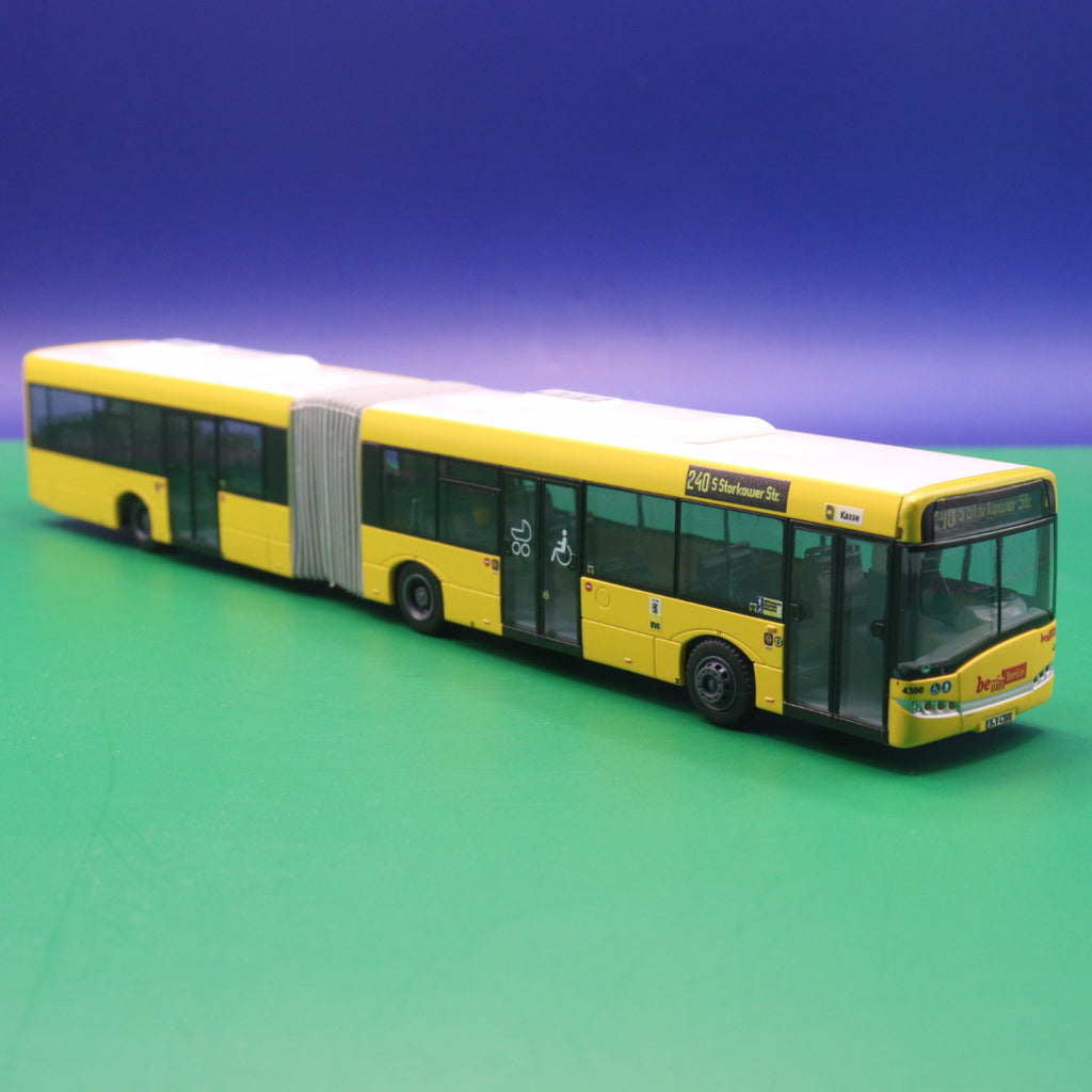Solaris Urbino 18 - BVG Berlin - Linie 240 S Storkower Str - LIMITIERTE AUFLAGE 100 Stück - Modellbus Rietze 66866-2