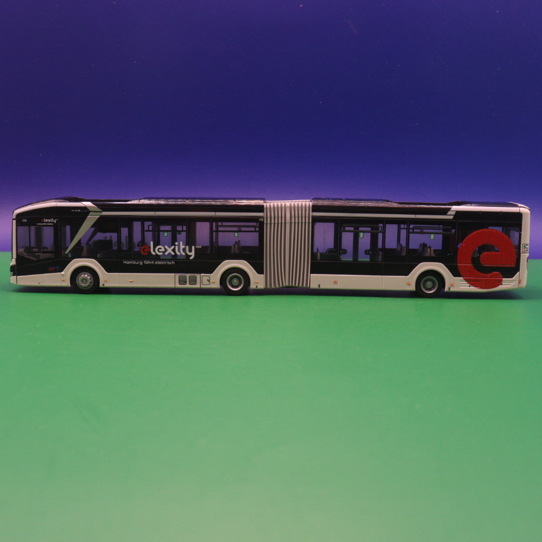 MAN Lions City 18 E - VHH Hamburg - Elexity edelin - Linie 29 Bf Rahlstedt - Modellbus Rietze 76504