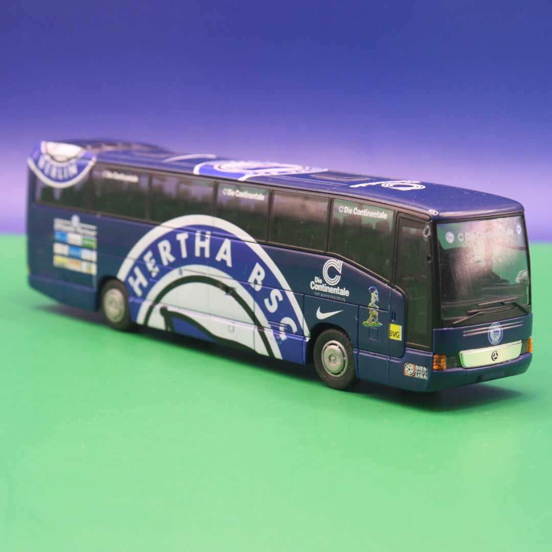 Mercedes Benz O 404 RHD -  BVG Berlin - Hertha BSC - Gebraucht, Ohne OVP - Modellbus Rietze