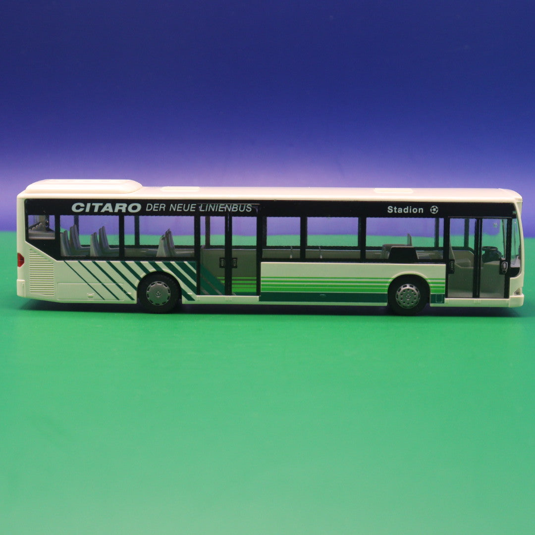 Mercedes benz O530 Citaro - Vorführdesign - Der Neue Linienbus - Ziel: Stadion - Ohne Zurüstteile - Modellbus Rietze