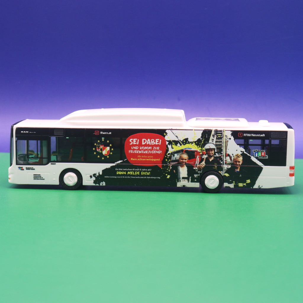 MAN Lions City - WNSKS - Feuerwehr Wiener Neustadt - Linie 6 FH Flugfeld Zentrum - Österreich (AT) - Modellbus Rietze 73936