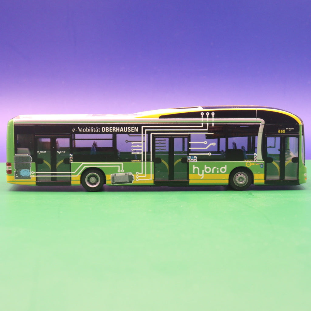 MAN Lions City 12 Hybrid - STOAG Oberhausen - e Mobilität Oberhausen - Linie 954 Hirschkamp - Modellbus Rietze 67613